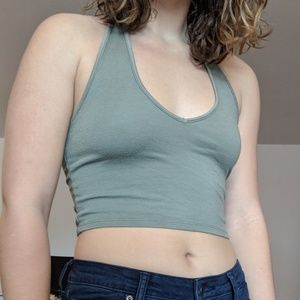 Cropped halter top